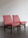 Ensemble de deux chaises latérales italiennes, années 1950.