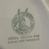6 “checkerboard” soup plates Moulin des Loups