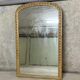 Antique Louis Philippe mirror with gilded gadroons - 173 x 110 cm