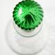 Ribbed blown glass decanter - twisted