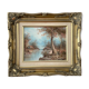 Signed oil painting - landscape - irène cafieri