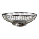Silver metal fruit basket