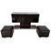 Willy Rizzo Dry Bar, Black Lacquer, Chrome, Leather, Italy circa 1970