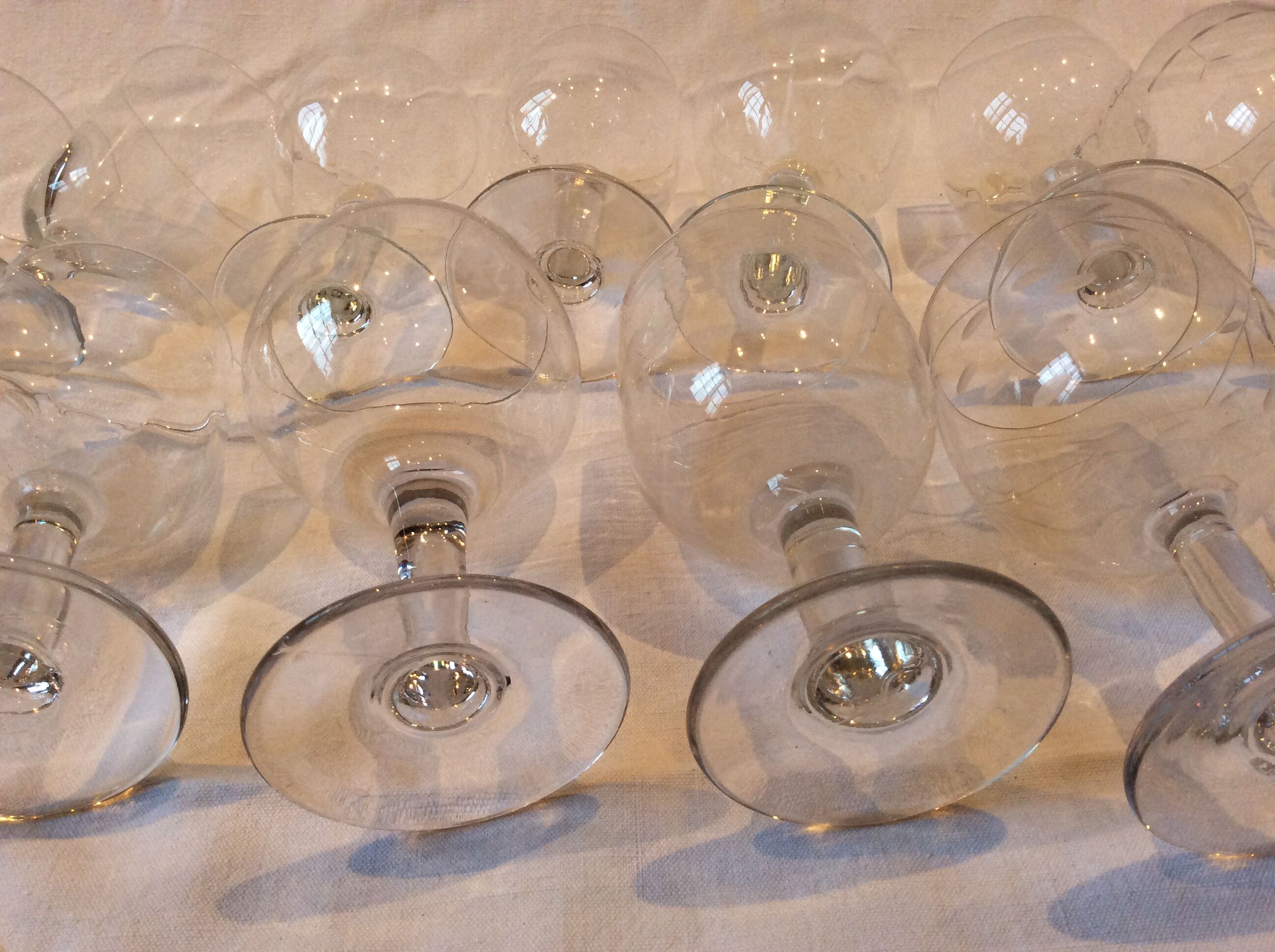 15 mismatched old glasses