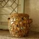 French Folk Art Mosaic Vase Pique Assiette