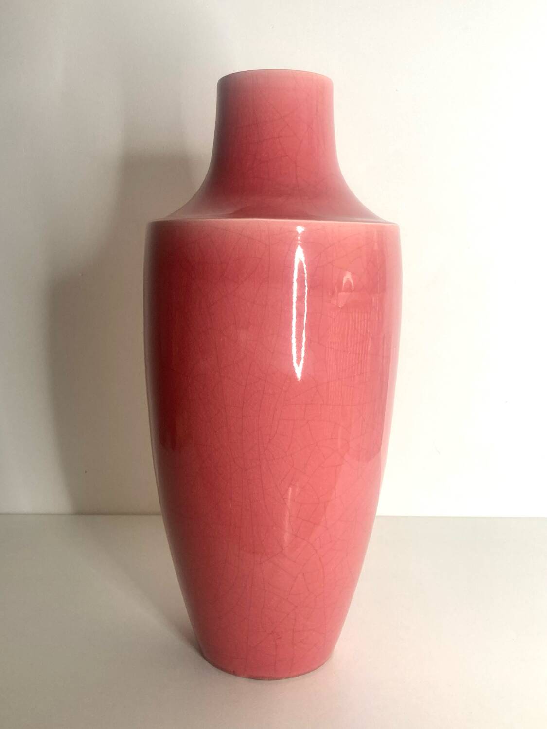 Pink art deco vase
