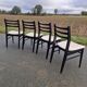 Lot de 4 chaises vintage design scandinave