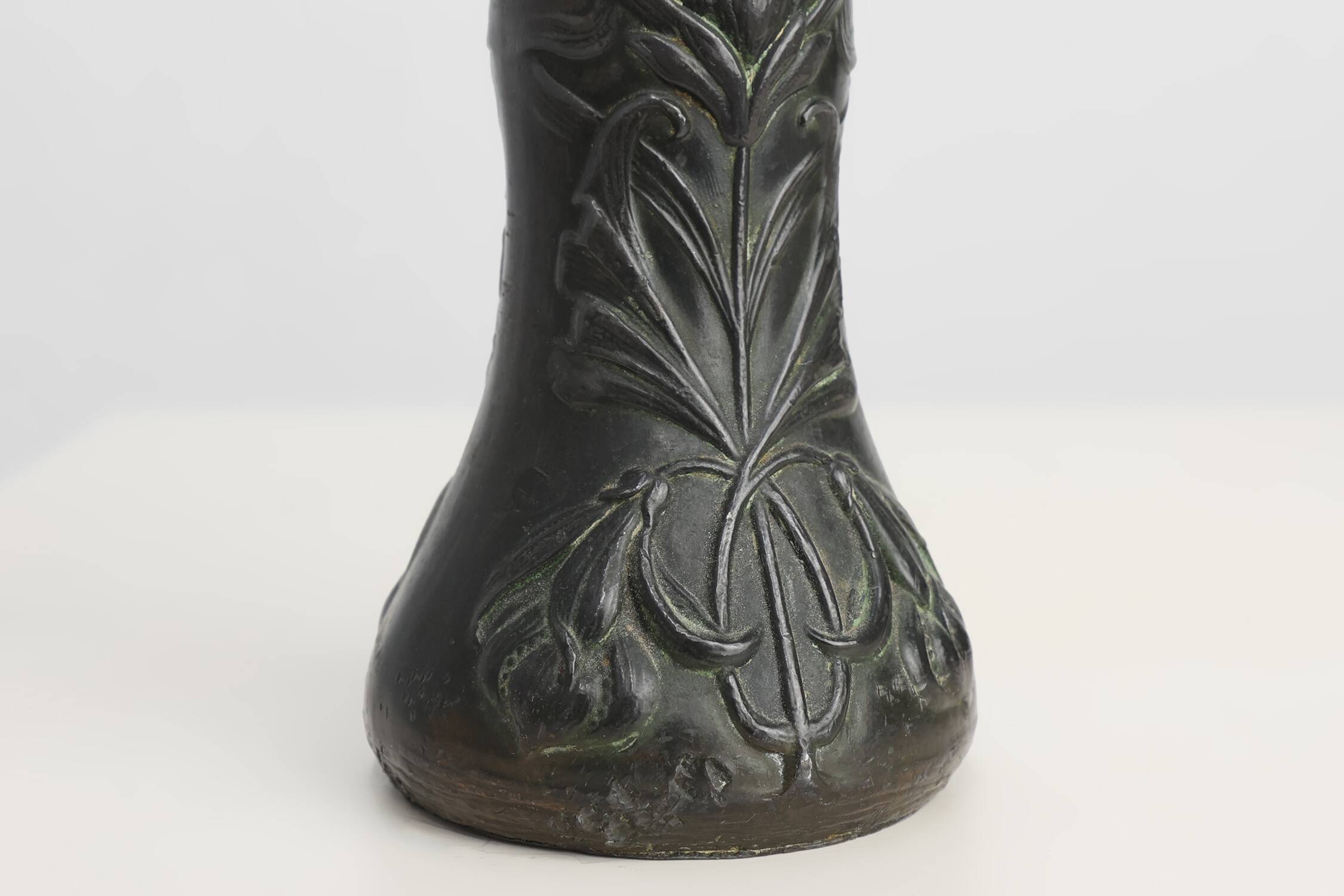 Art Nouveau Pewter Vase attr. to W. Renewerf, The Netherlands ca. 1900