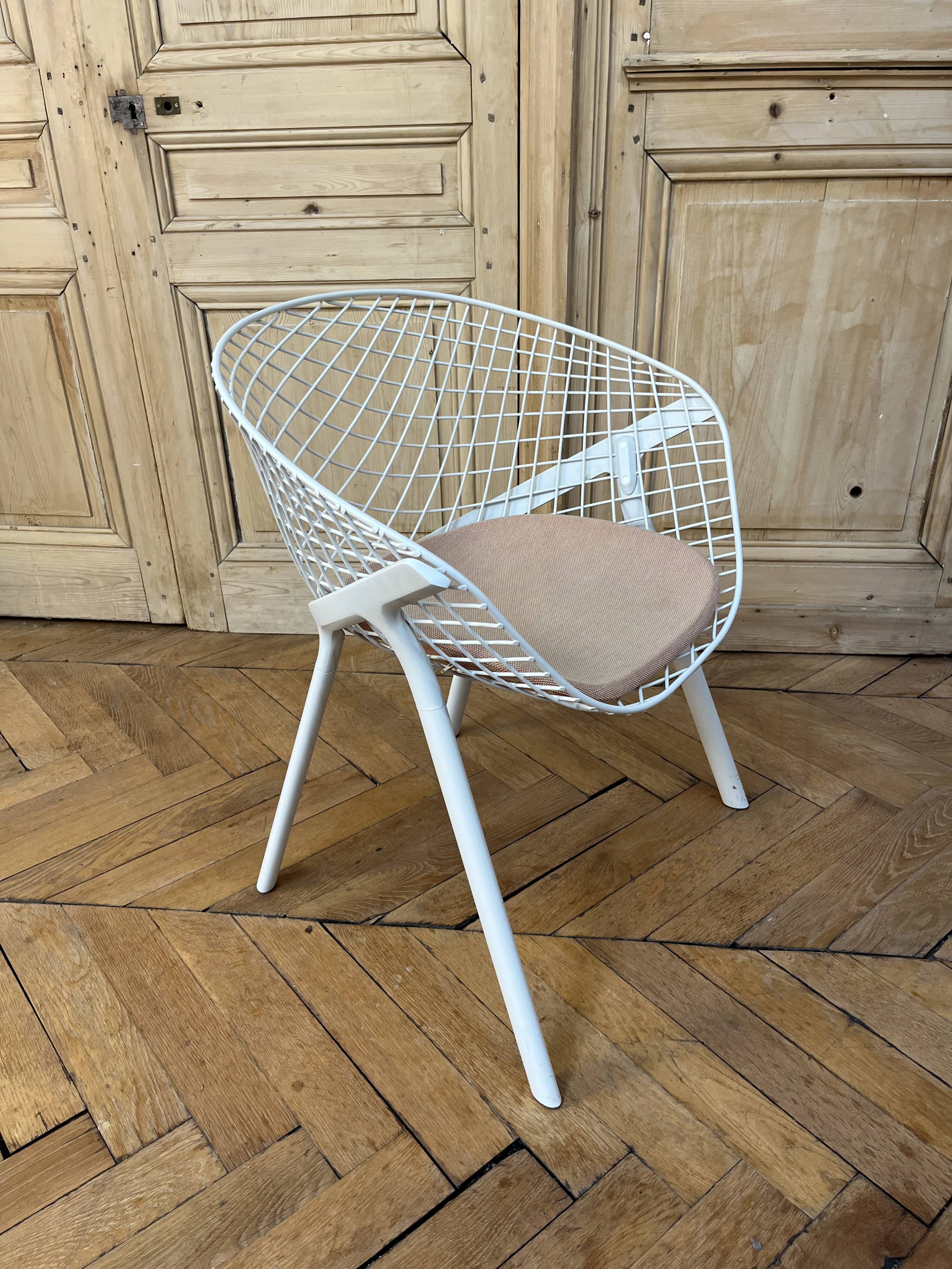 Kobi chair pair by alias + boma side table by kettal