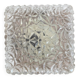 Vintage square molded glass ceiling light