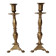 Pair of tripod candlesticks with lion's paws - Napoleon III - 19th century