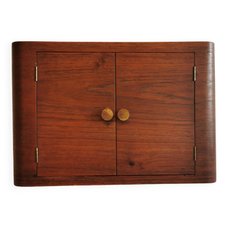 Danish teakwood jewelry box, estimated from the 60s.