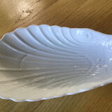 White porcelain shell ravier