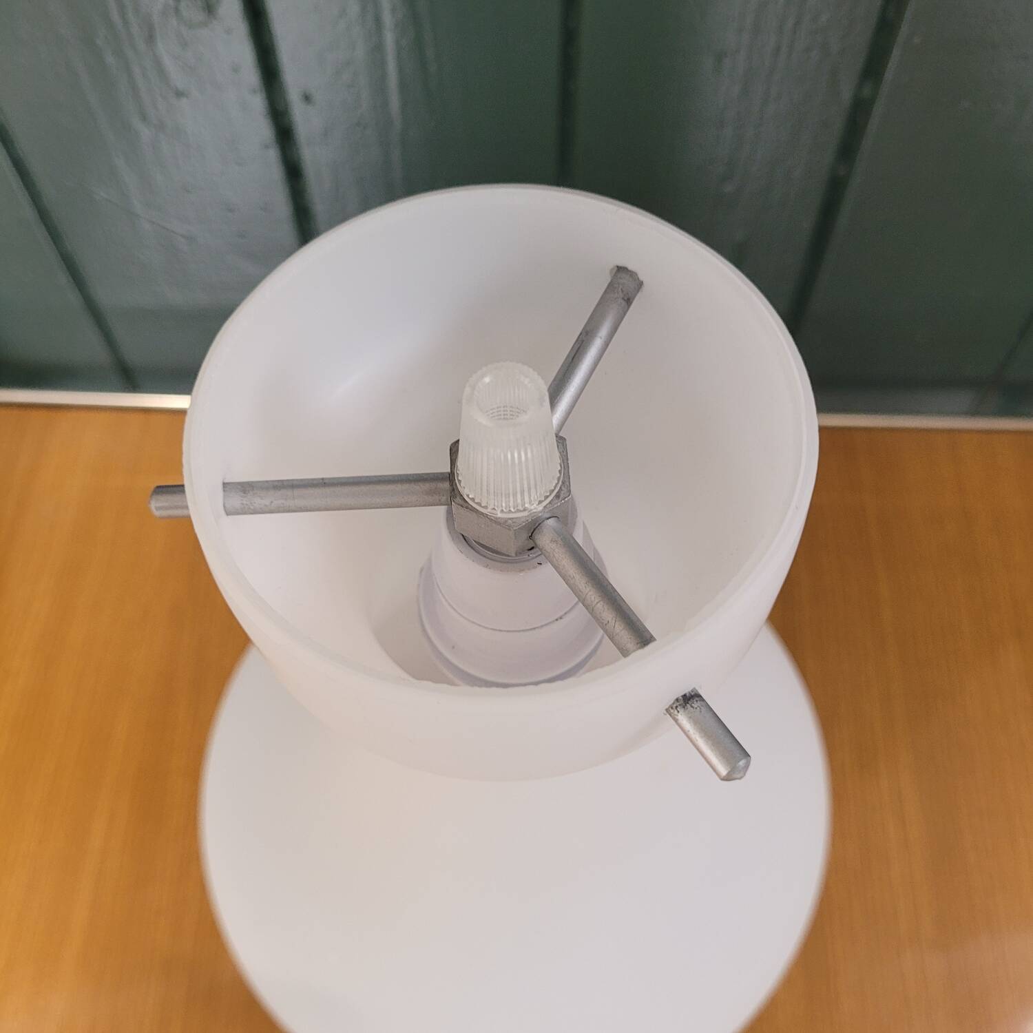 Drop-shaped lampshade – Satin Opaline, Circa 1960