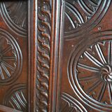 19th-century oak castle chest