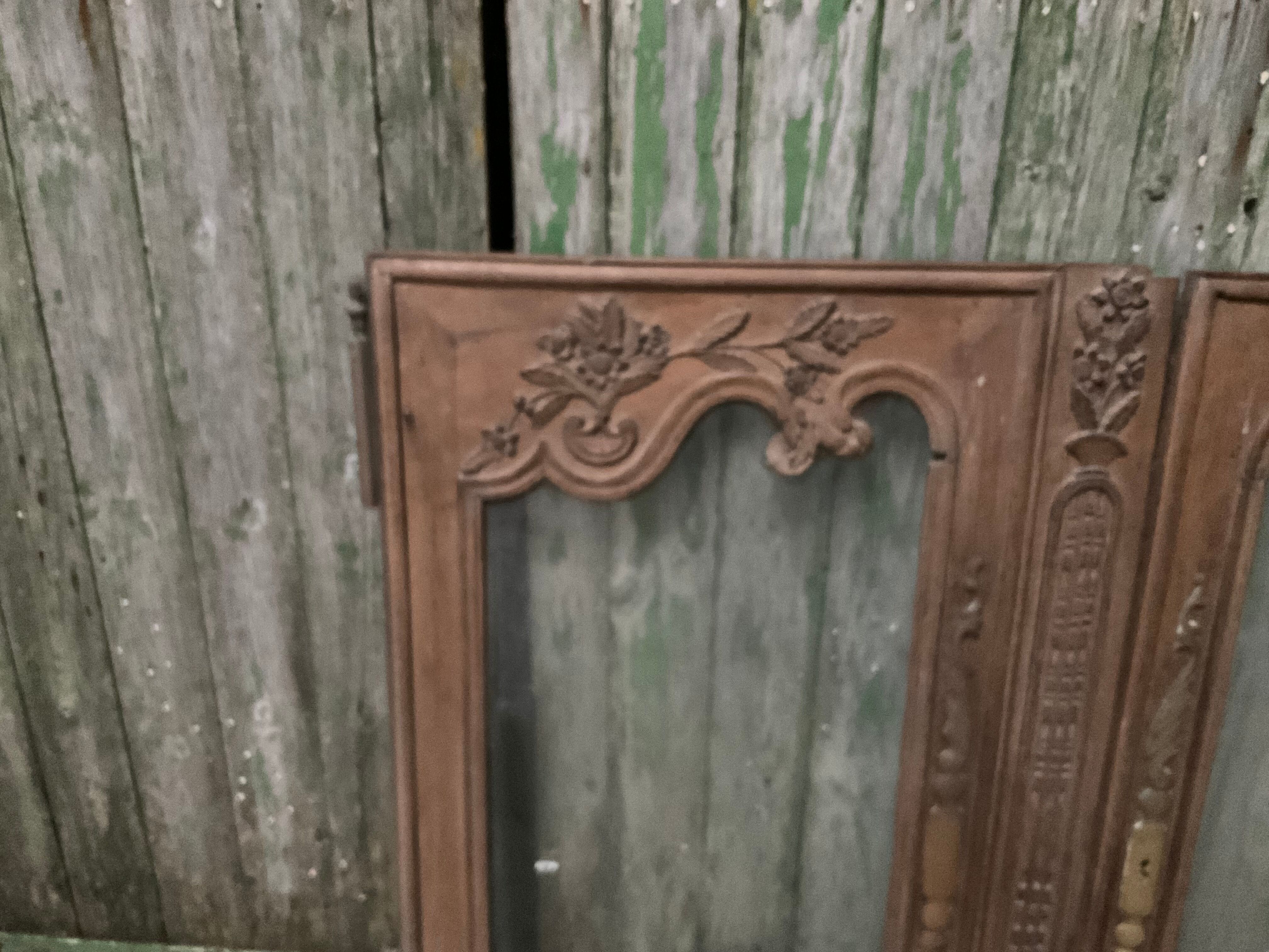 Two glass doors