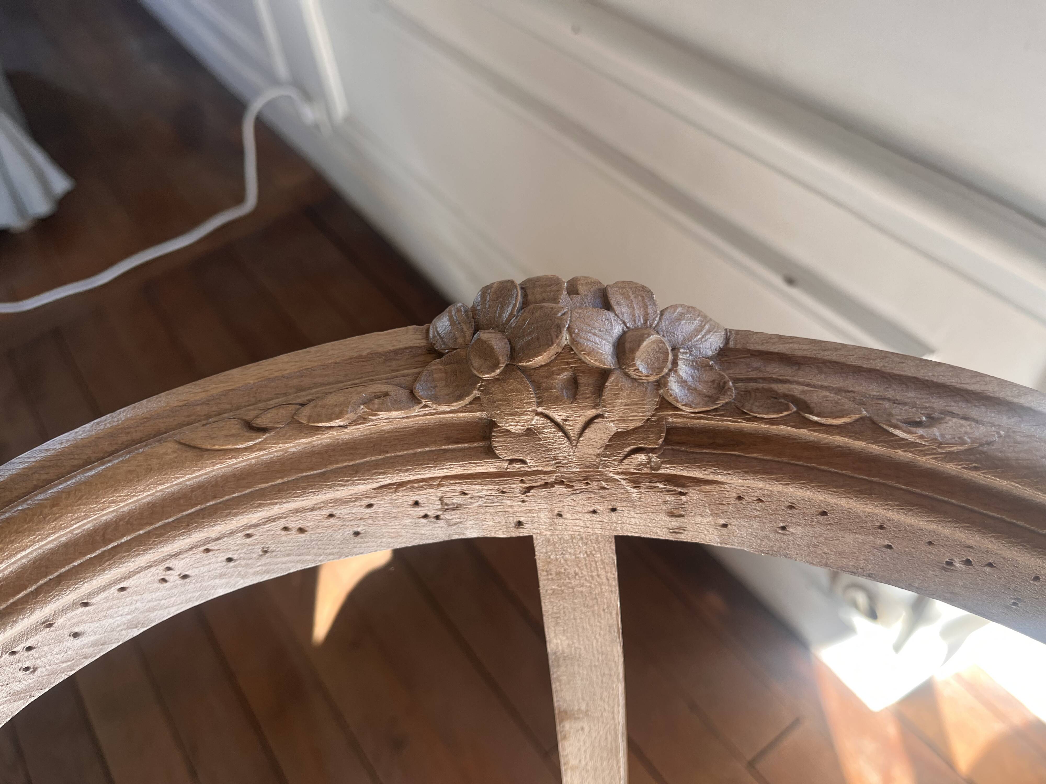 Pair of Louis XV Cabriolet Armchairs – Fully Restored – Parisian Style