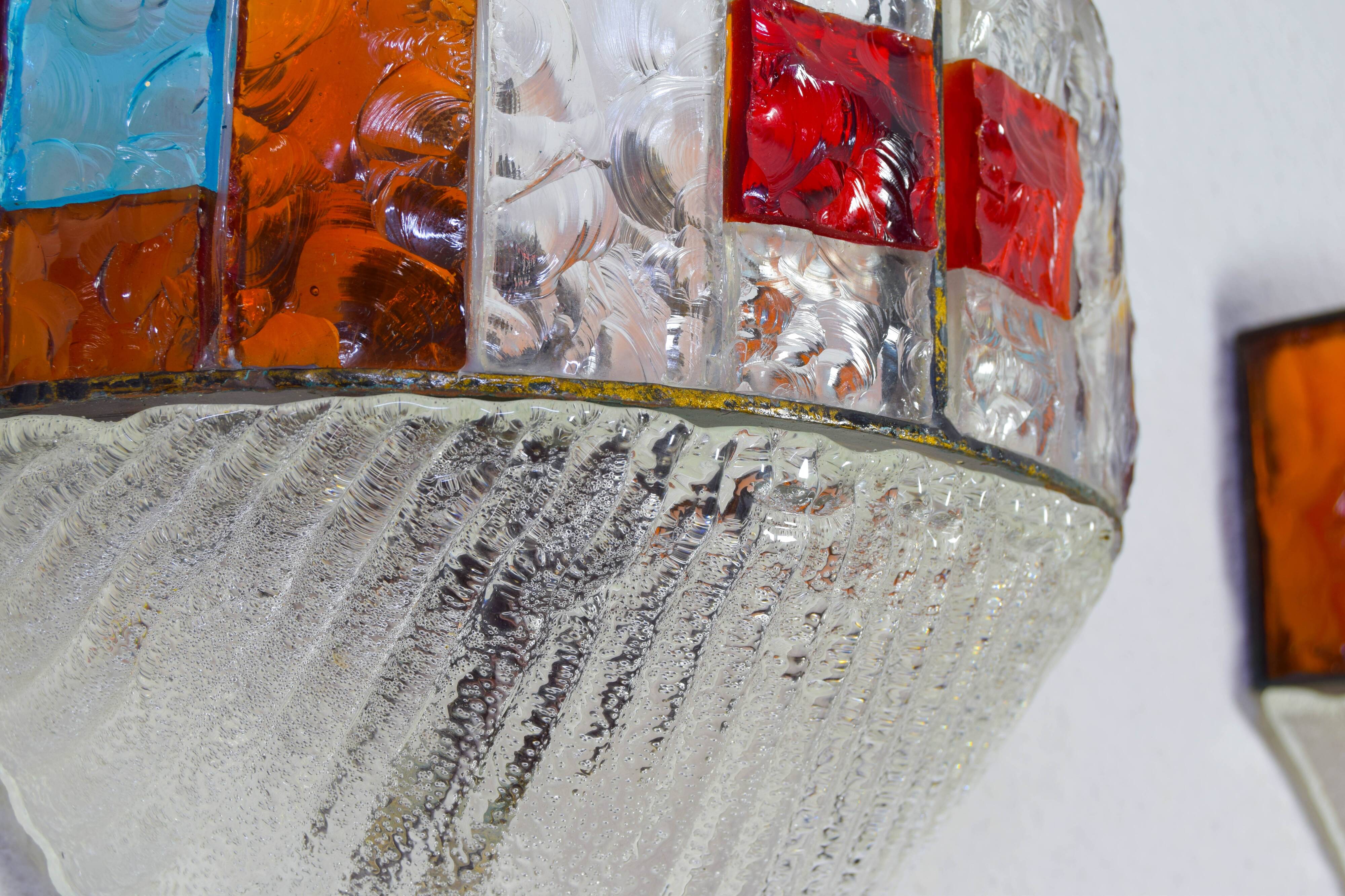 Set of Two Mid-Century Italian Modern Longobard Poliarte Sconces