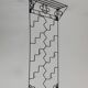 Vintage hand welded one of a kind structural steel coat rack