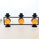 Danish Cast Iron Candelabra | Midcentury Pop Art