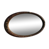 Mirror oval art deco 46x82cm