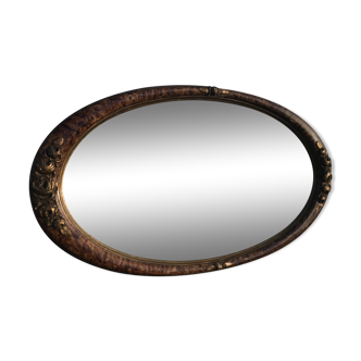 Mirror oval art deco 46x82cm