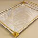 Plateau miroir & or