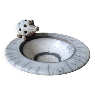 Raku ceramic pocket tray