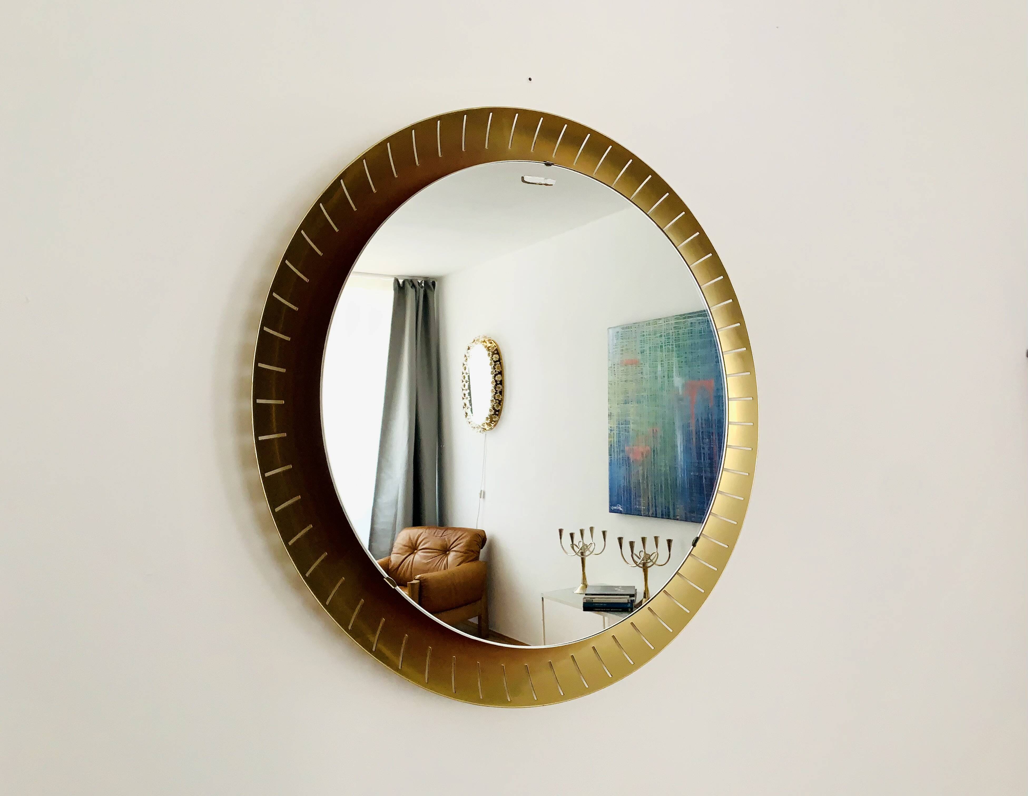 Miroir XXL lumineux de style moderne du milieu du siècle