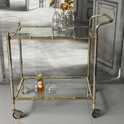 Vintage Golden Bar Cart