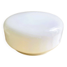 Minimalist white opaline glass pill flush mount ceiling or wall lamp