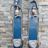 Paire de skis en bois vintage Ramy Alpa