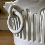 Openwork pot cache in malicorne earthenware