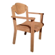Superb vintage Brutalist design armchair seat