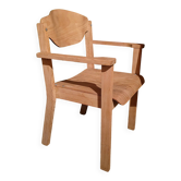 Superb vintage Brutalist design armchair seat