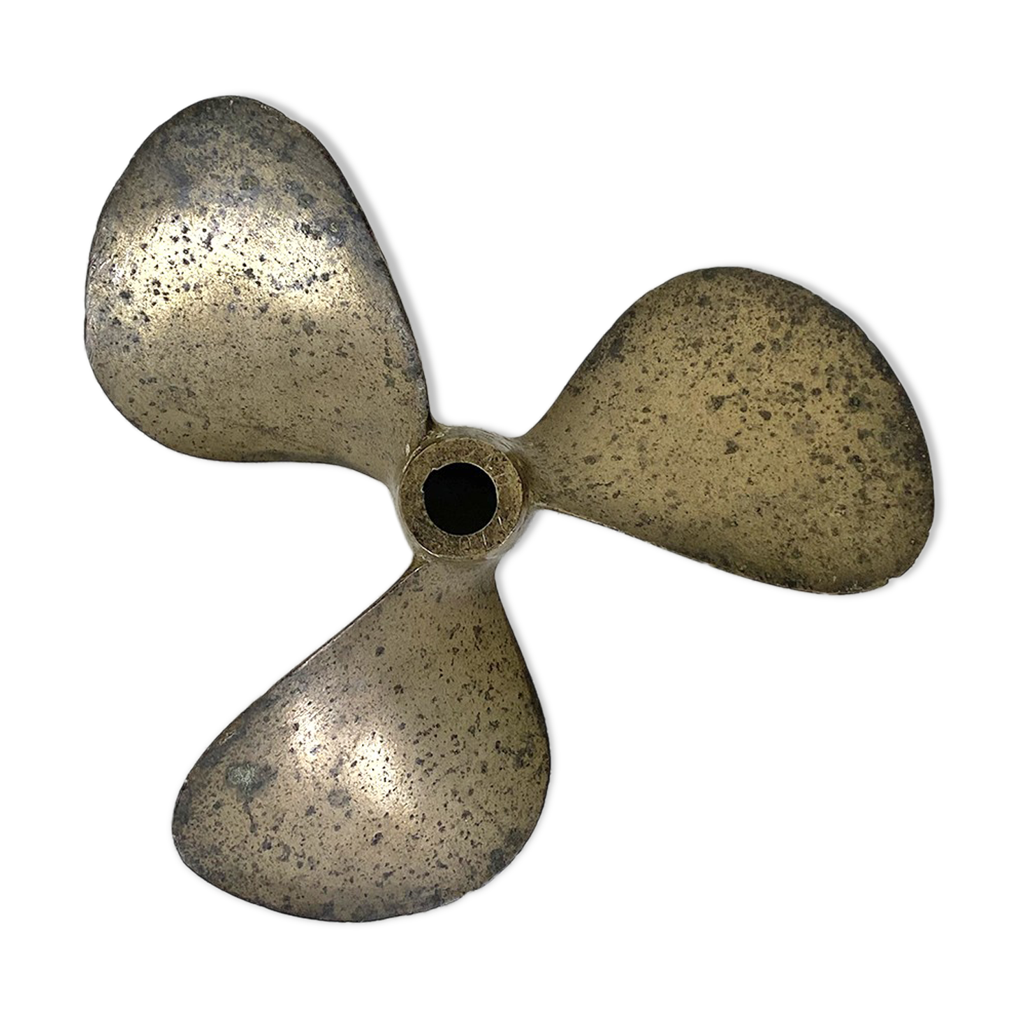 Old bronze boat propeller