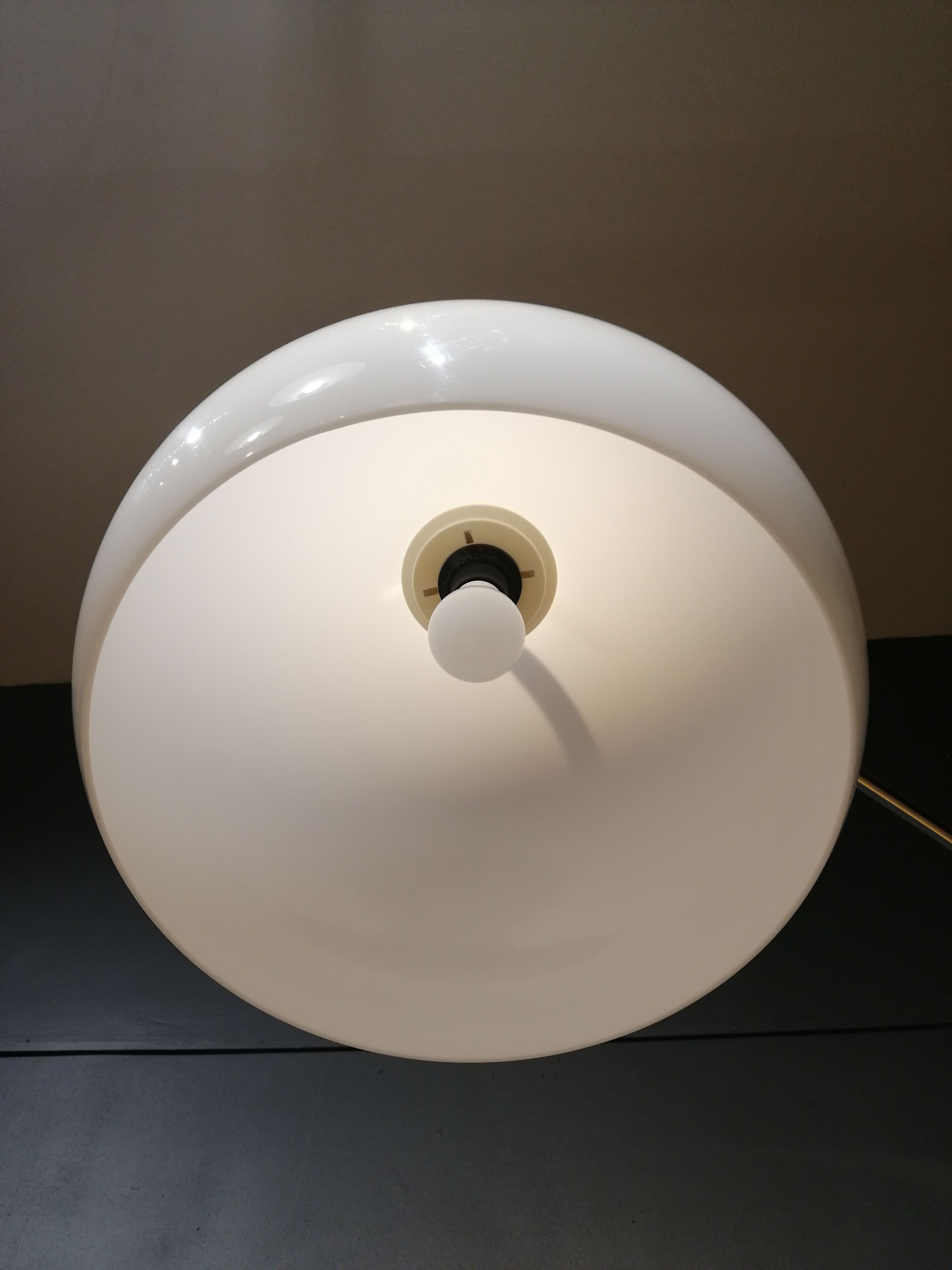 Arc floor lamp with marble foot, 60s