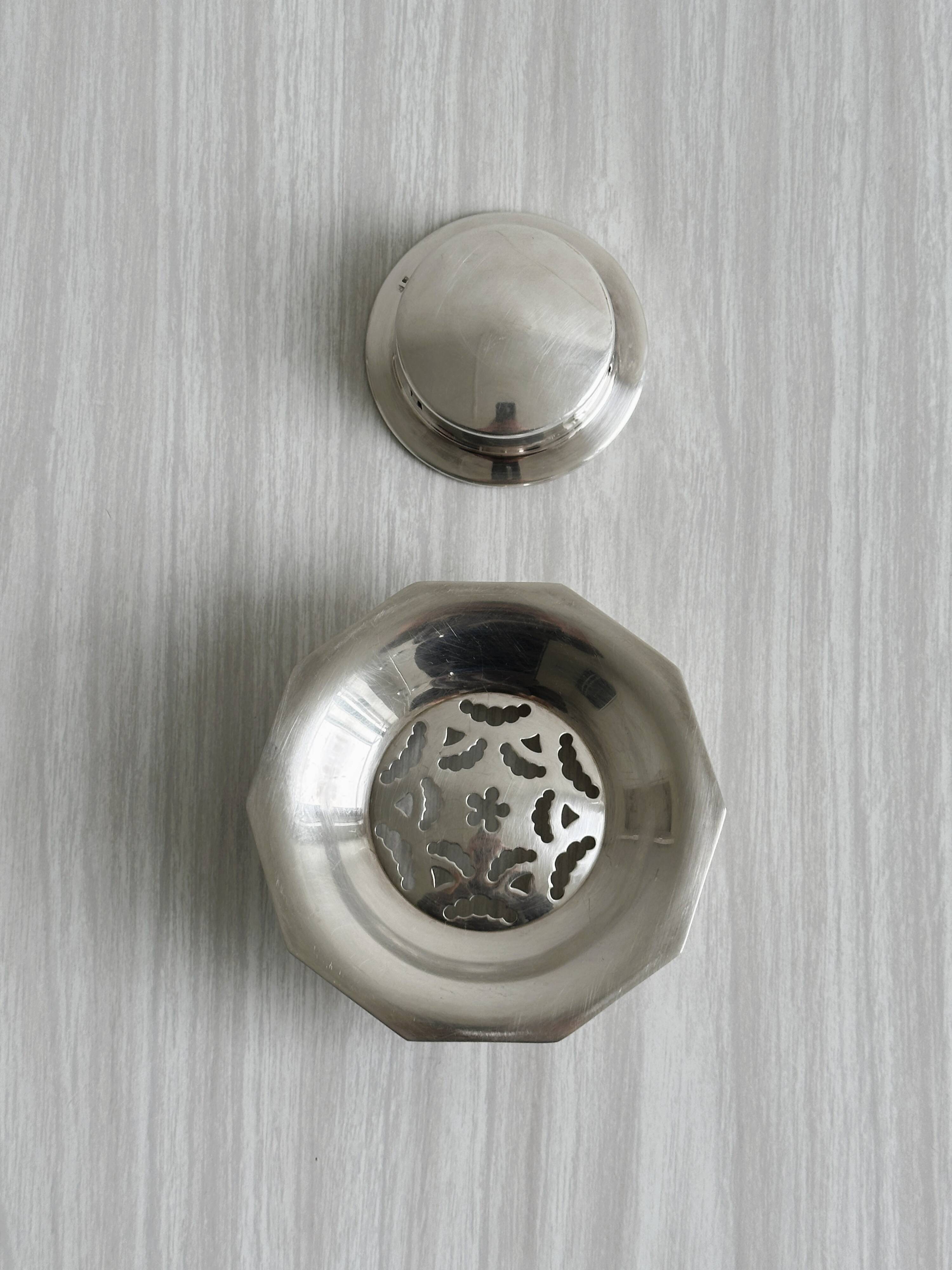 Coquillor silver-plated butter dish