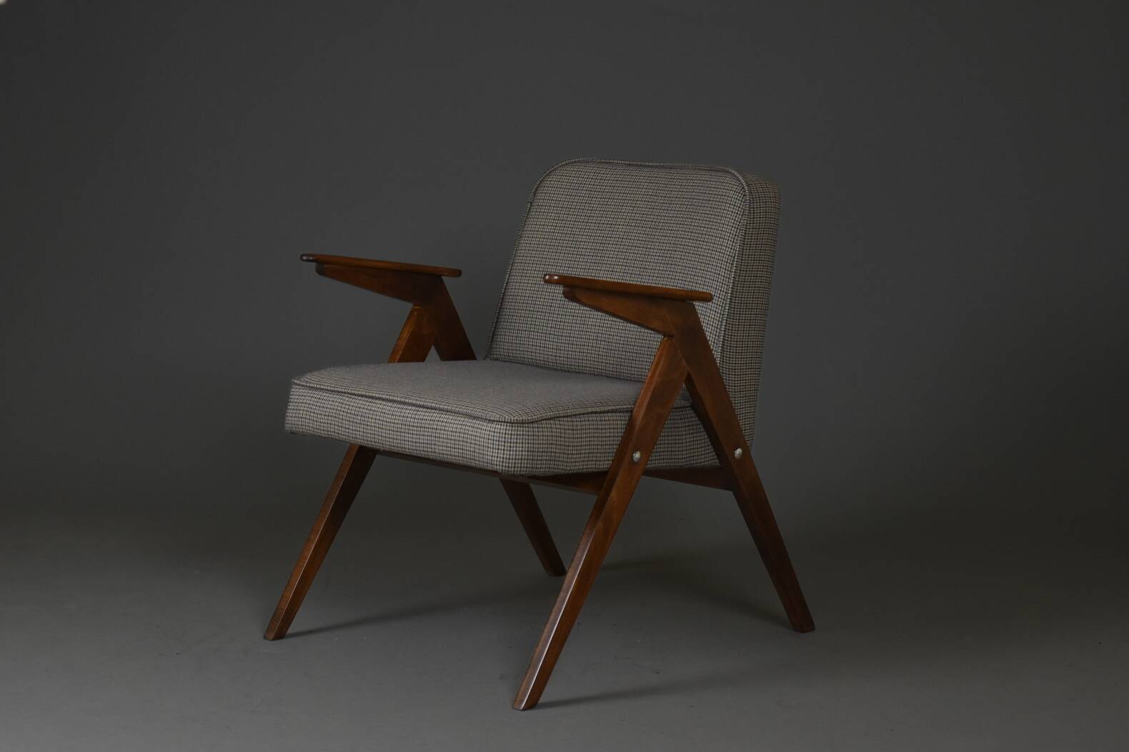 Fauteuil Bunny, modèle 300-177, J. Chierowski, Pologne, années 1960