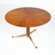 Table à manger par Melchiorre Bega, laiton et bois, Italie, années 1950
