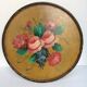 Round tray old flowers