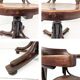 Fauteuil pivotant vintage en bois courbé