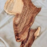 Assiette afrique en bois