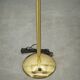 Space Age Bubble Glass and Brass Floor Lamp, Czechoslovakia, 1970s
