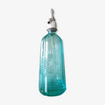 Vintage green seltz water siphon
