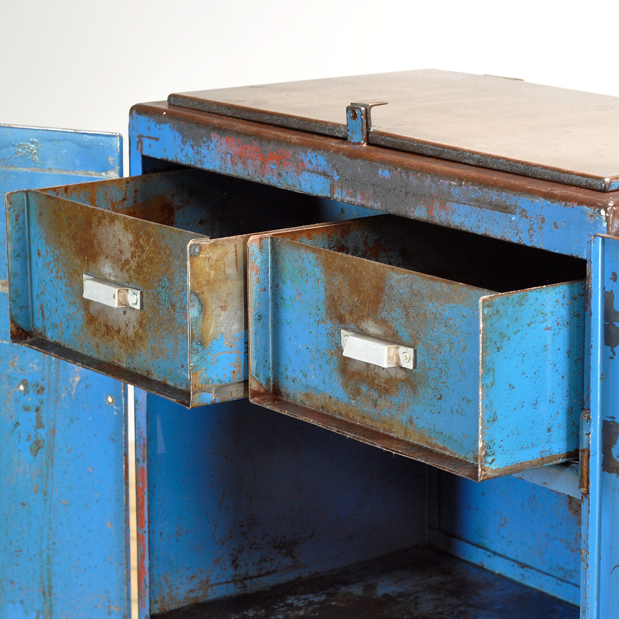 Iron industrial cabinet, 1970s
