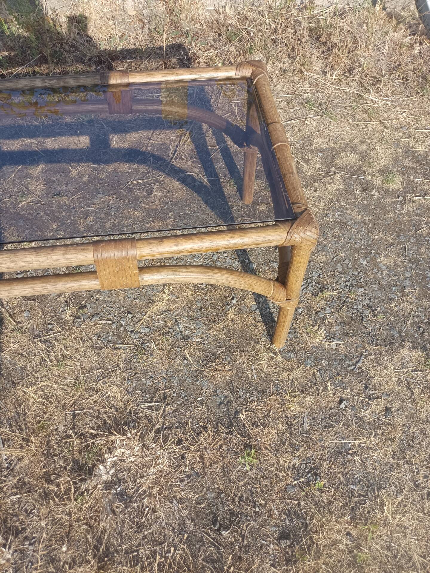 Rattan coffee table
