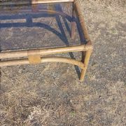 Table basse en rotin