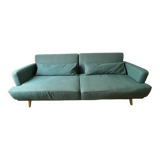 Green 4-seater sofa bed - Maison du monde