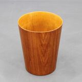 Panier en papier en teck suédois des années 1960, conçu par Martin Åberg pour Servex.